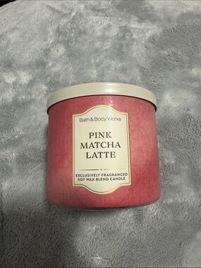 Pink Matcha Latte 3 wick Candle